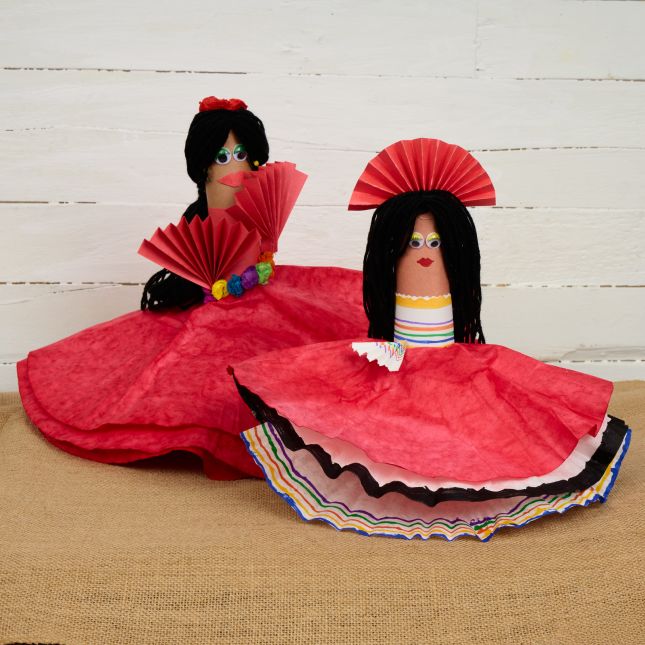 Colorations® Cinco de Mayo Fiesta Craft Roll Dolls