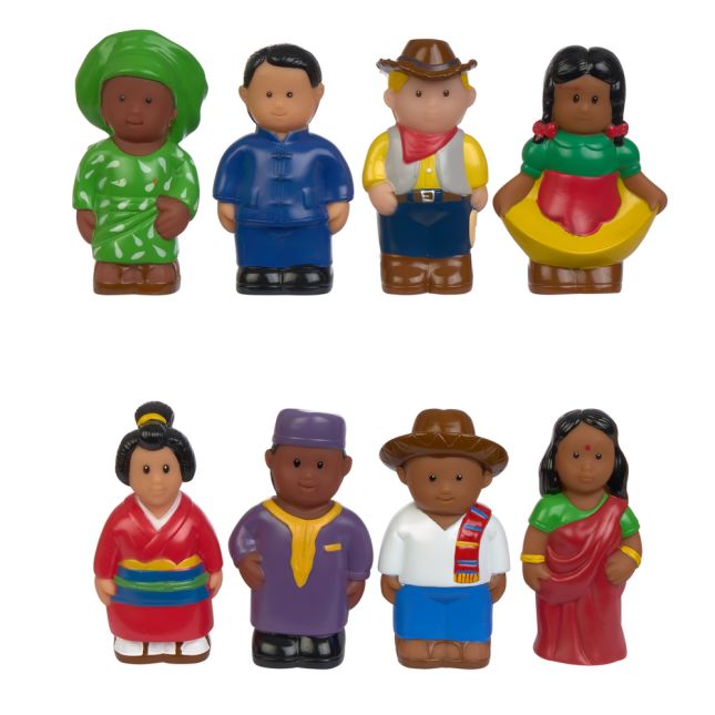 Chunky Multicultural Community Figures – Set of 8