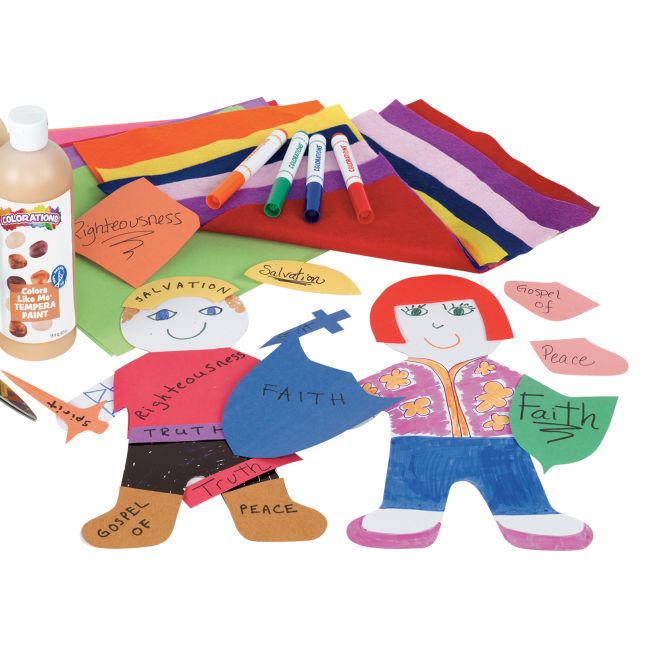 Colorations® Faith Based Character Figures Craft Kit – Makes 12 Crafts