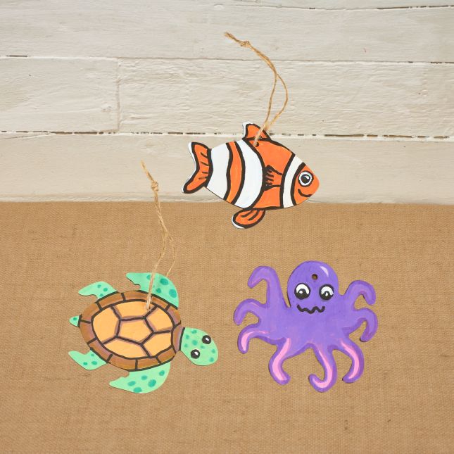 Colorations® Faith Based Ocean Life Ornaments Craft Kit