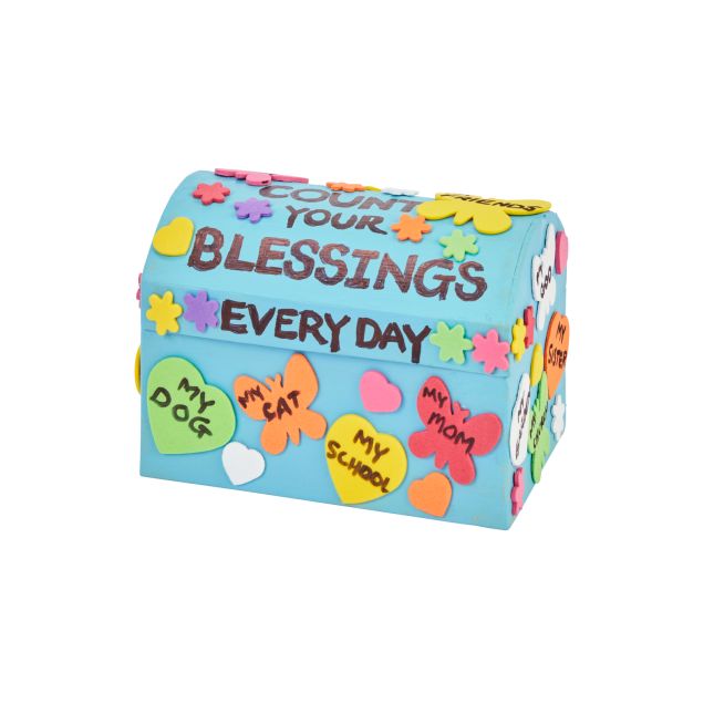 Colorations® Faith Based Blessings Box Craft Kit – Makes 12 Crafts