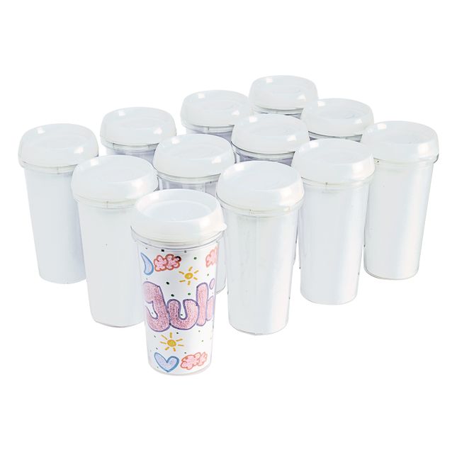 Colorations® Father’s Day Dad-On-The-Go Travel Mug Craft Kit – Makes 12 Crafts