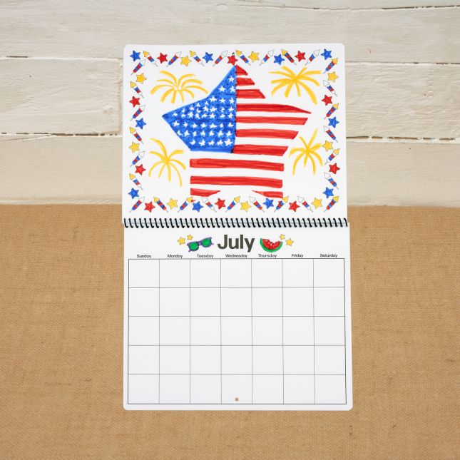 Colorations® 4th of July Celebration Calendar Craft Kit – Makes 12 Crafts