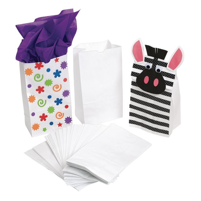 Colorations® 4th of July Stars and Stripes Bag Craft Kit – Makes 100 Crafts