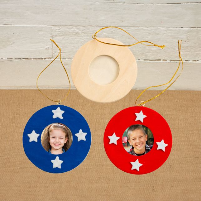 Colorations® 4th of July Stars and Photo Ornament