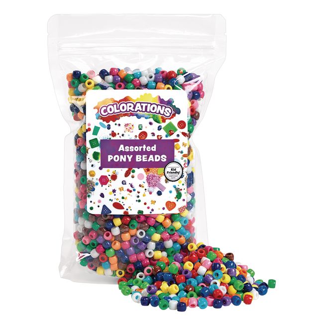 Colorations® Back-To-School Name and Bead Water Bottle Craft Kit – Makes 6 Crafts