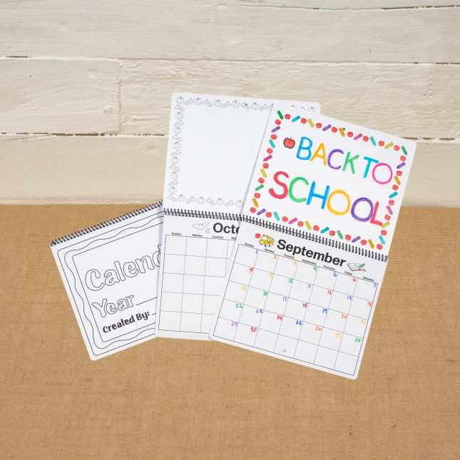 Colorations® Back-To-School Student Planner Calendar Craft Kit – Makes 12 Crafts
