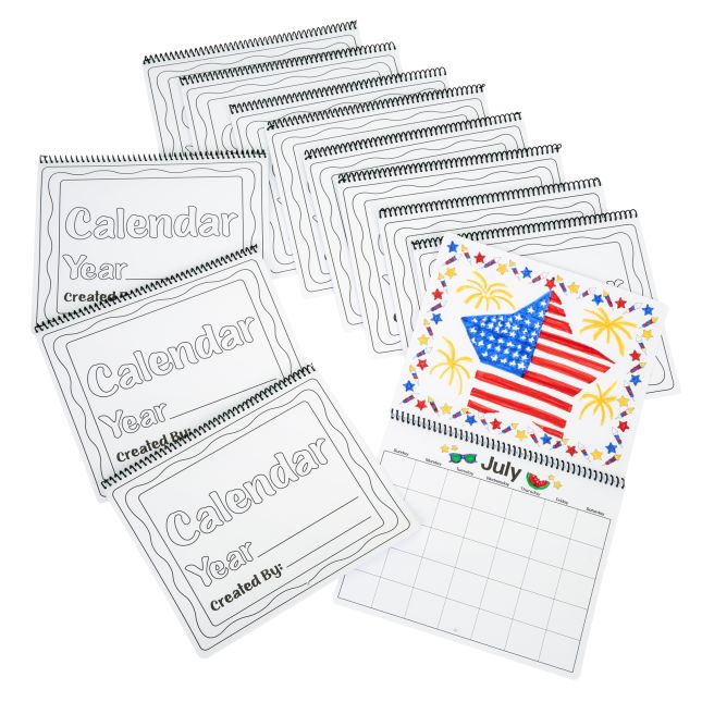 Colorations® Back-To-School Student Planner Calendar Craft Kit – Makes 12 Crafts