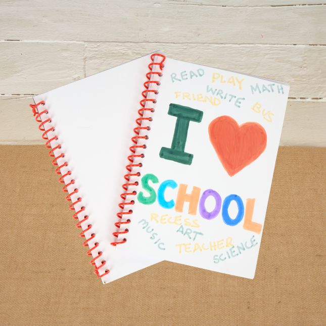Colorations® Back-To-School My School Journal Craft Kit – Makes 24 Crafts
