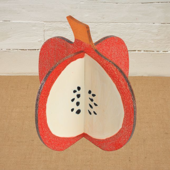 Colorations® Back-To-School Teacher Apple 3D Wood Craft Kit – Makes 6 Crafts