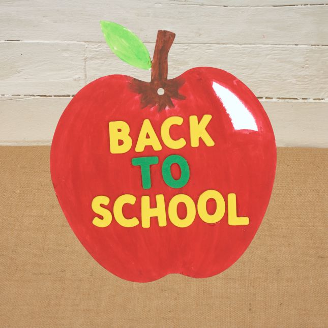 Colorations® Back-To-School Build-A-Word Apple Craft Kit – Makes 24 Crafts