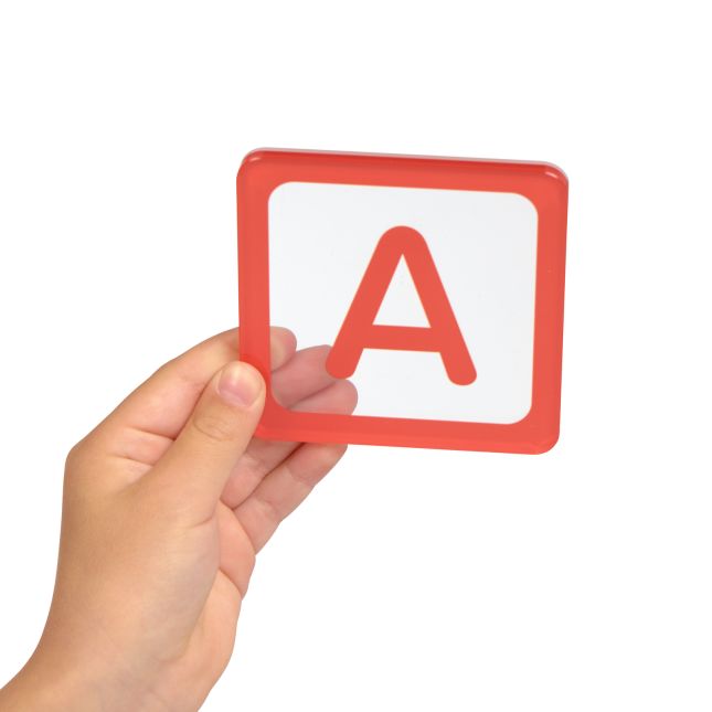 Excellerations® EduView™ Alphabet and Phonics 3" Acrylic Tiles - Set of 52