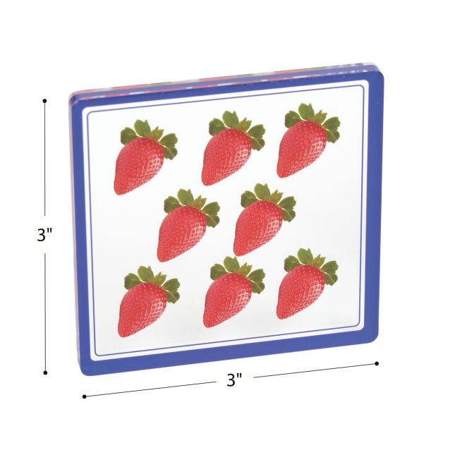 Excellerations® EduView™ Subitizing Numbers 1 to 10 - 3" Acrylic Tiles - Set of 50