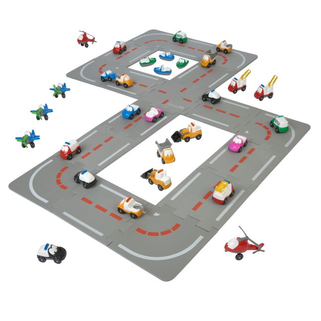 Vehicles and Roads - Set of 47