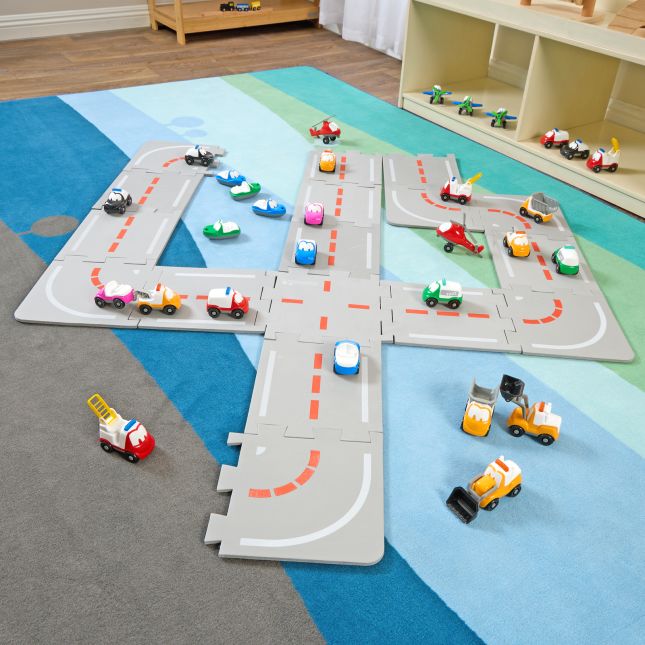 Vehicles and Roads - Set of 47
