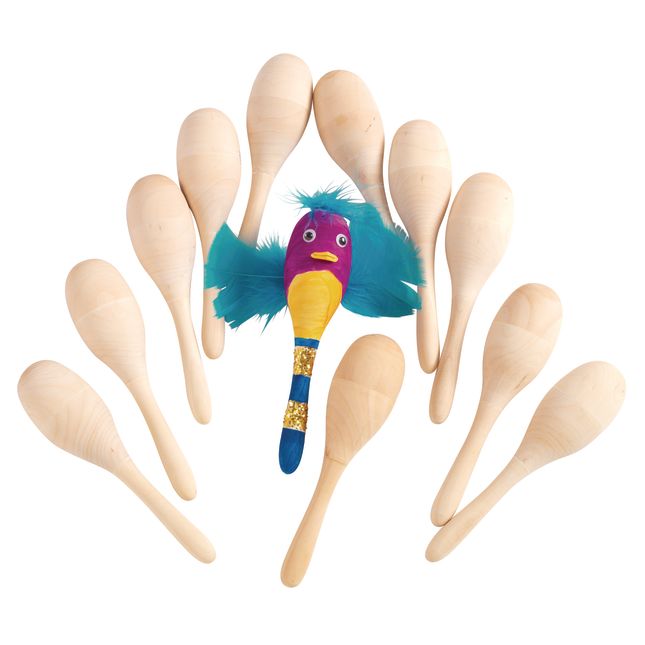 Colorations® Summer Music Makers Maraca Craft Kit – Makes 12 Crafts