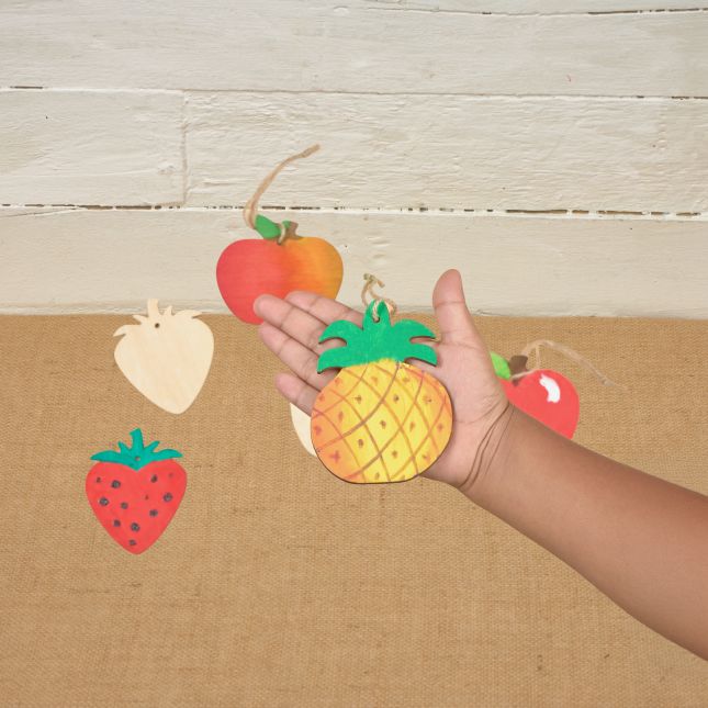 Colorations® Summer Fruit Fun Craft Kit – Makes 12 Crafts