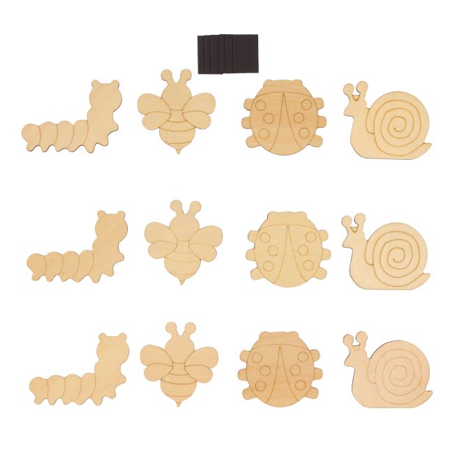 Colorations® Summer Garden Friends Magnet Craft Kit – Makes 12 Crafts