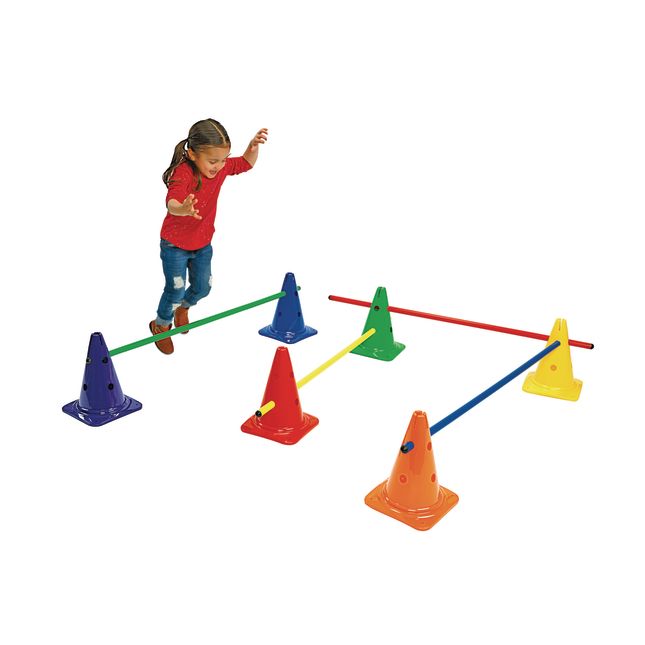 Excellerations® Cone Activity Set with 48" Poles