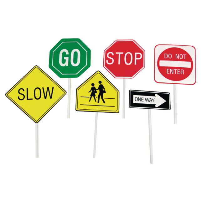 Excellerations® Traffic Signs and Cone Activity Set