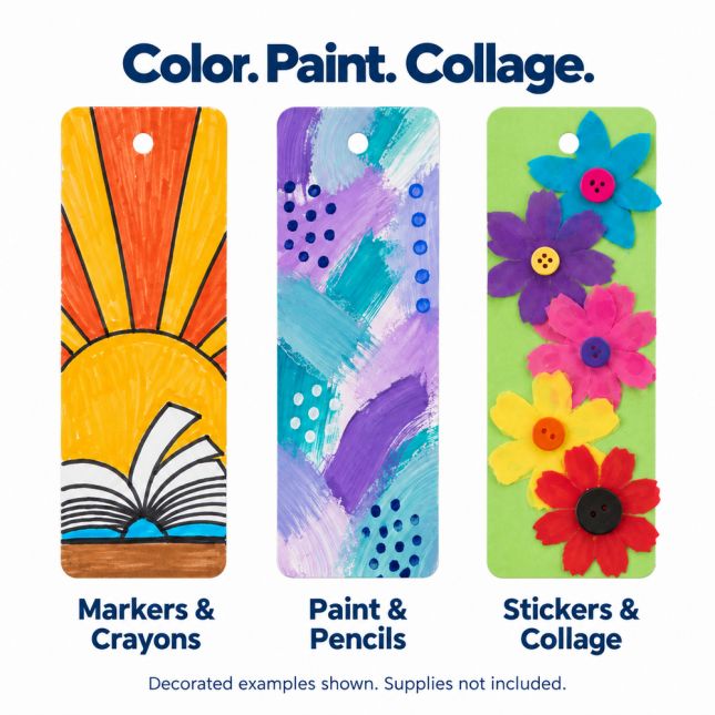 Colorations® Decorate Your Own Bookmarks - Set of 24