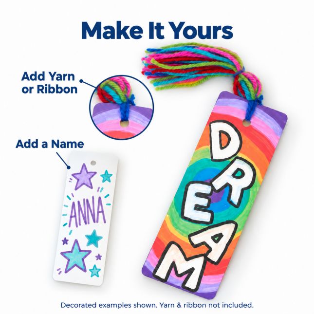 Colorations® Decorate Your Own Bookmarks - Set of 24