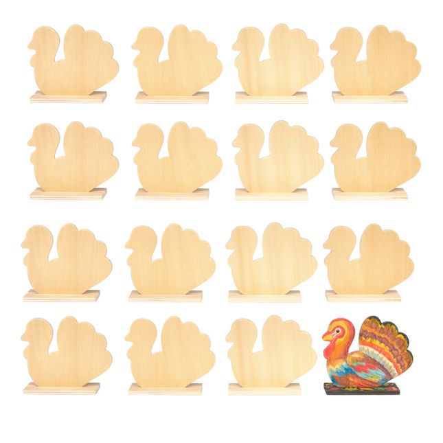 Colorations® Decorate Your Own Thanksgiving Turkey - Set of 12
