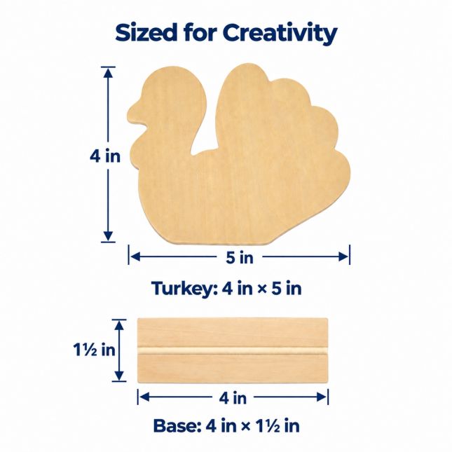 Colorations® Decorate Your Own Thanksgiving Turkey - Set of 12