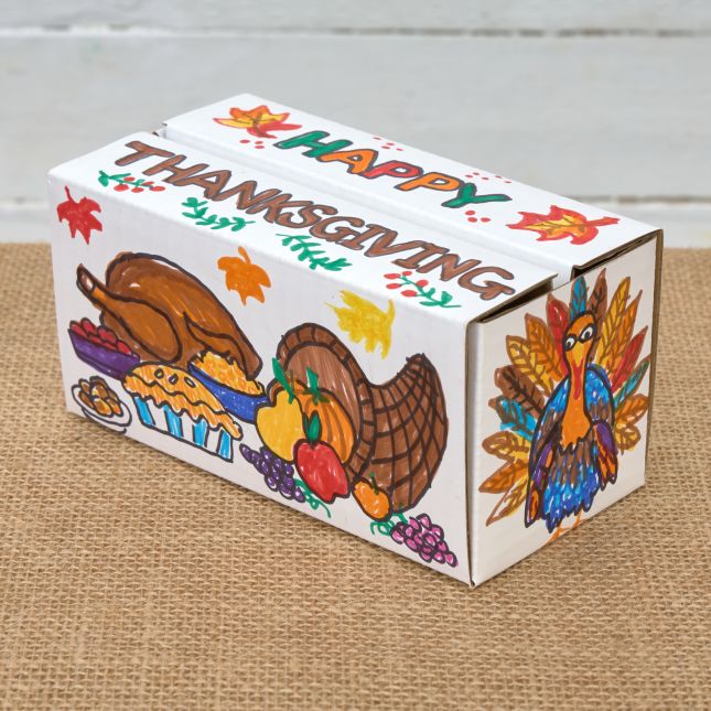 Colorations® Thanksgiving Story Block Craft Kit – Makes 18 Crafts