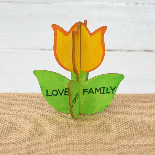 Colorations® Thanksgiving Wooden Tulip Craft Kit – Makes 12 Crafts