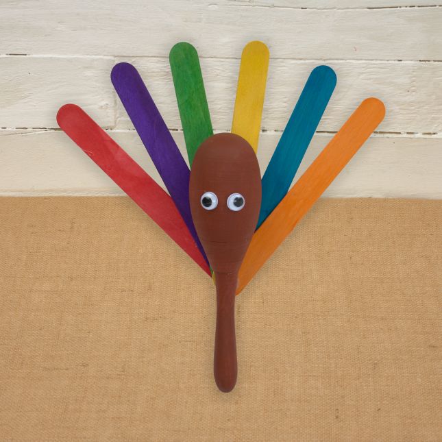 Colorations® Thanksgiving Turkey Maraca Craft Kit – Makes