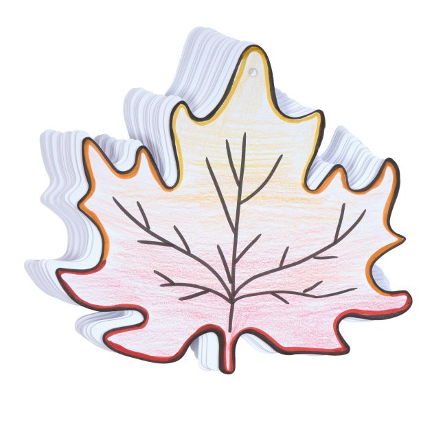 Colorations® Thanksgiving Leaf Art Craft Kit – Makes 24 Crafts