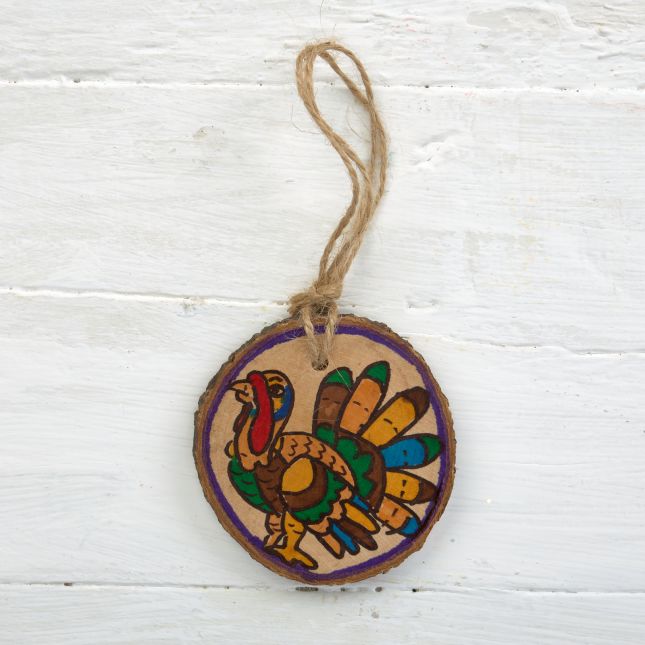 Colorations® Thanksgiving Wooden Ornament Craft Kit – Makes 24 Crafts