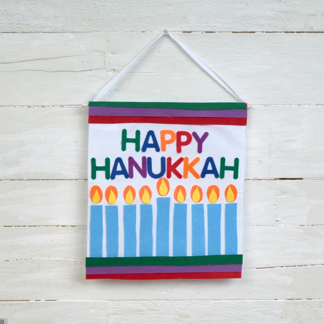 Colorations® Hanukkah Canvas Banner Craft Kit - Makes