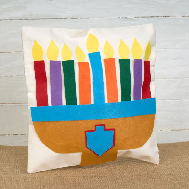 Colorations® Hanukkah Felt Pillowcase Craft Kit - Makes 12 Crafts
