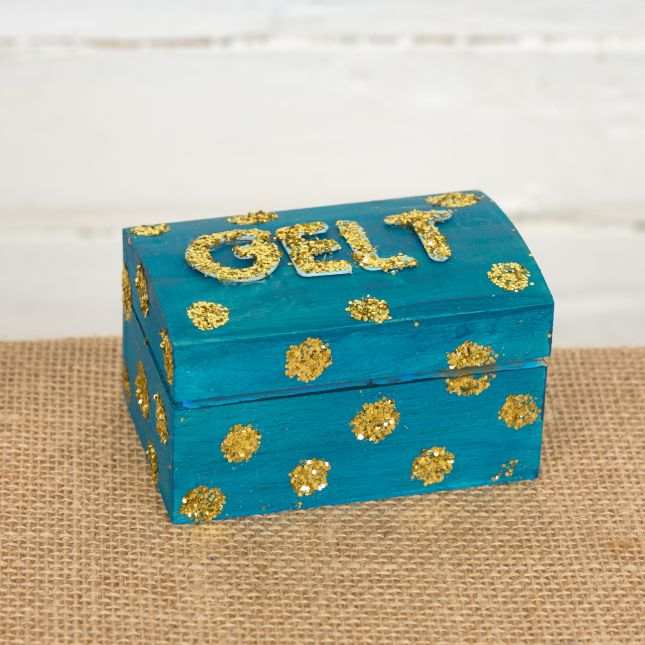 Colorations® Hanukkah Wooden Treasure Box Craft Kit -
