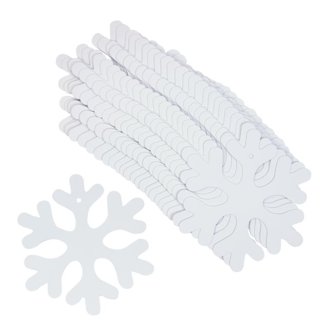 Colorations® Winter Glitter Snowflake Craft Kit - Makes 24 Crafts