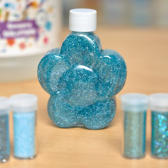 Colorations® Winter Glitter Sensory Bottle Craft Kit - Makes 12 Crafts