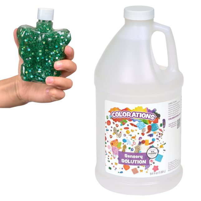Colorations® Winter Glitter Sensory Bottle Craft Kit - Makes 12 Crafts