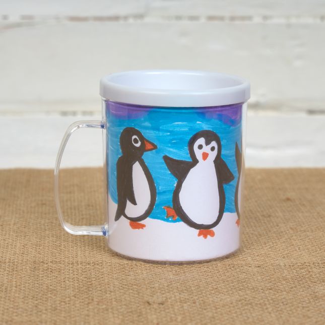 Colorations® Winter Penguin Mug Craft Kit - Makes 12 Crafts