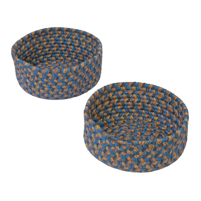 Environments® Small Camden Basket - Denim Blue - Set of 2