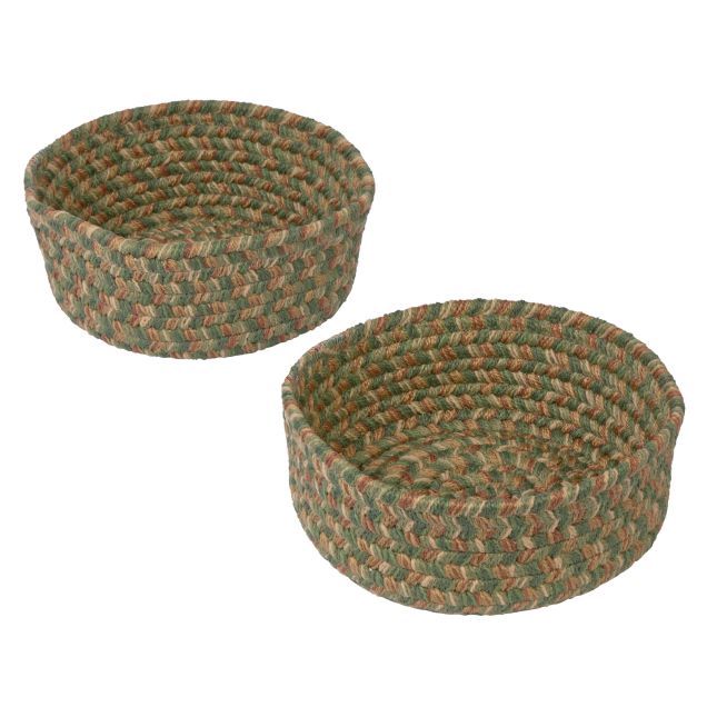 Environments® Small Camden Basket - Basil - Set of 2
