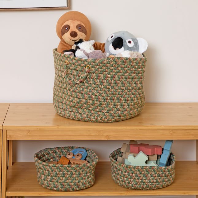 Environments® Camden Basket - Basil - 14"x10"