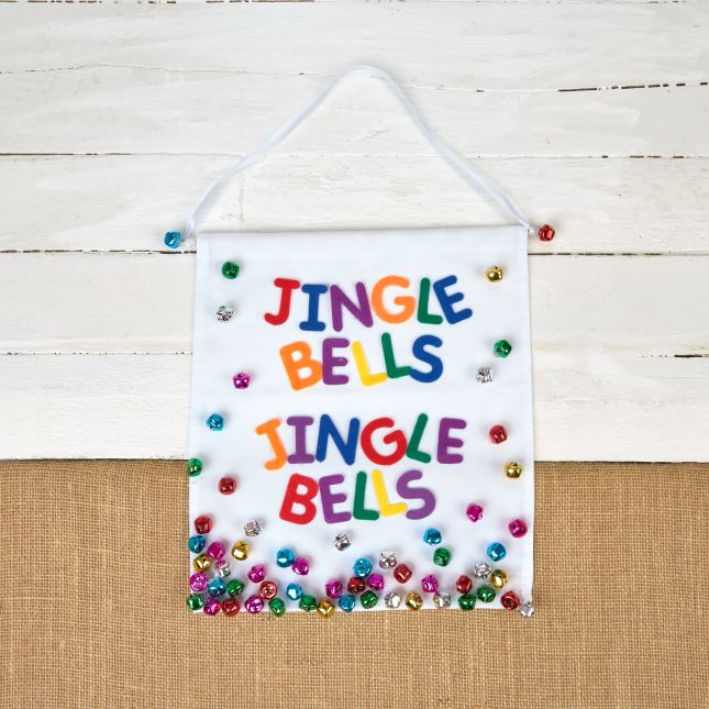 Colorations® Holiday Jingle Bells Banner Craft Kit - Makes 12 Crafts