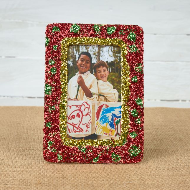 Colorations® Holiday Glitter Photo Frame Craft Kit - Makes 50 Crafts