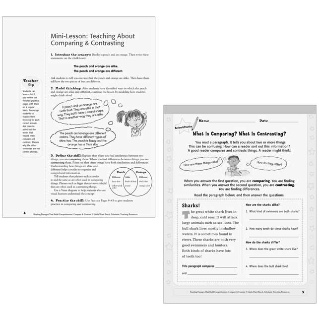 Reading Passages Compare And Contrast Book - Grades 2-3