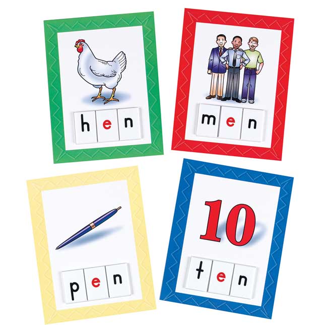 EZread™ CVC Make-A-Word Card and Letter Tile Set