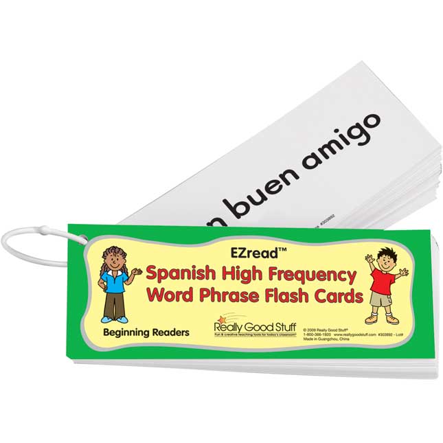 EZread™ Spanish High Frequency Word Phrase Flash Cards: Beginning Reader