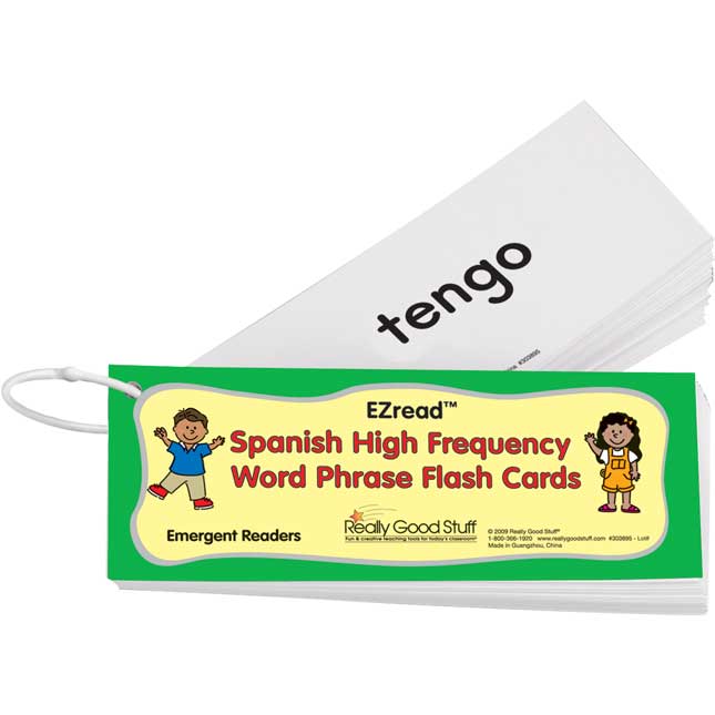 EZread™ Spanish High Frequency Word Phrase Flash Cards: Emergent