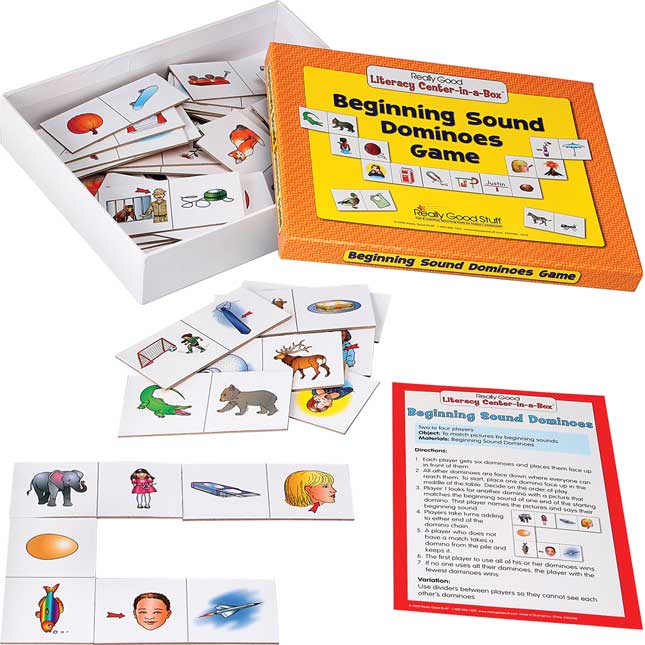 Beginning Sound Dominoes Literacy Center - Grades K-1